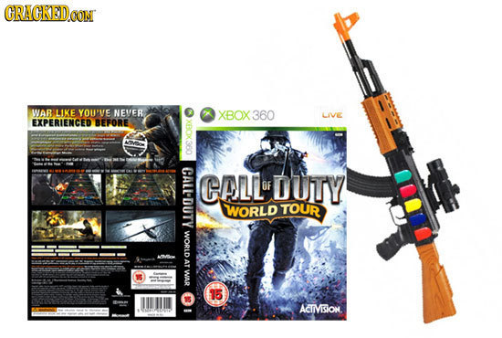 CRACKED WAB LIKE YOU'VE NEVER 360 LIVE EXPERIENCED BEFORE XBOK F CALLDUTY or OF DUTY WORLD TOUR WORLD AT WAR 1 ACIMSION
