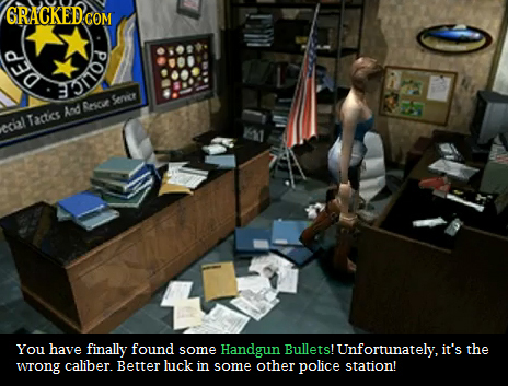 GRACKED CO GOM a on0d Servicr Rescue And Tacies ccil You have finally found some Handgun Bullets! Unfortunately. it's the wrong caliber. Better luck i