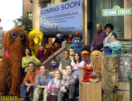 SOON 123 COMING SESAME STREET CONDOMINIUMS SALE 29LUXURY Uhits FOR One AnoBetoom tGanage Porking please B CRACKED COM