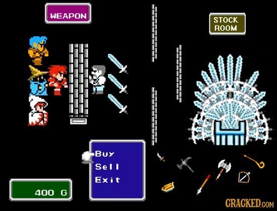 WEAPON STOCK ROOM BL S Buy Sell Exit 400 G