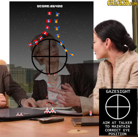 SCDRE:8642O GAZESIGHT AIM AT TALKER TO MAINTAIN CORRECT EYE POSITION