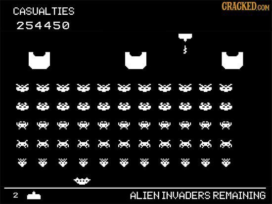 CASUAL TIES 254450 X888%888% 7 5 5 53 5 53 46 R A ock A: ac E 2 ALIEN INUADERS REMAINING