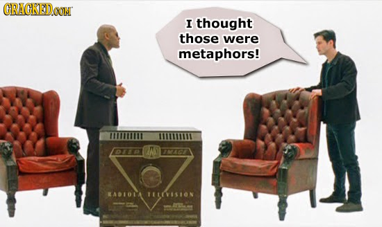 GRACKED.OON I thought those were metaphors! 111111111t 11111111 D3 AW MA7 KADIOIA 1ILVISION