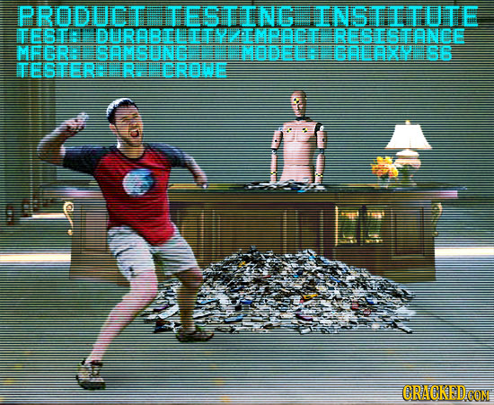 PRODUCT TESTING INSTITUTE TESTA IDURABTI IMPOCT STONCE MFGRR GOLAXY S6 TESTER RIERHEMODELE CRACKED COM