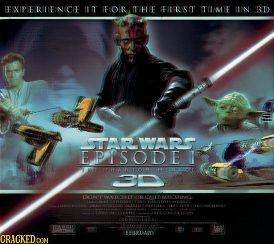 IEXIPHERRIIIENNCIE IITT IFOIR TTHHIE IFILIRSSIT TTIIMIE IIN 33D STTARWARS EPISODE 1I T AEE PPHANTTCDM MEE N AVCE TDONTT WATOHT COHOL HAICHAINIG 1D EHA