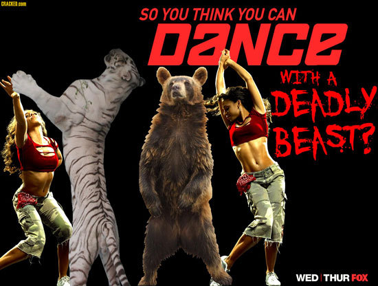 CRACKIDE So YOU THINK YOU CAN DNCE WITH A DEADLY BEAST? WED THUR FoX 