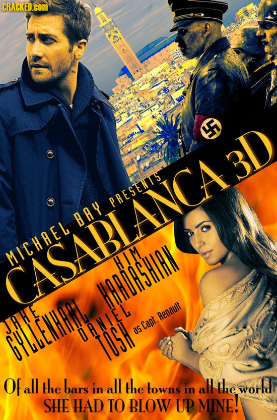 CRACKED.cOM x UMCA3D) PRESENTS BAY MICHAEL HIM. HARASHIR Renault AHE Cant CULENHH TANIEL as TOSH Of all the bars in all the towns in all the world SHE