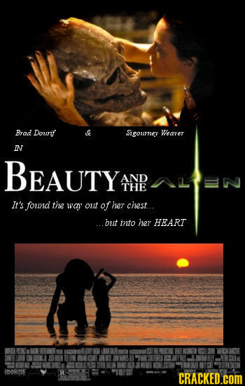 Brad Dourif Sigoumey Weaver IN BEAUTY AND THE It's found the wvav out of her chest.. ...but into her HEART IBORIDE CRACKED.cOM