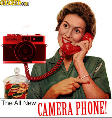 CRACREDCON minollo MAT The All New CAMERA PHONE!