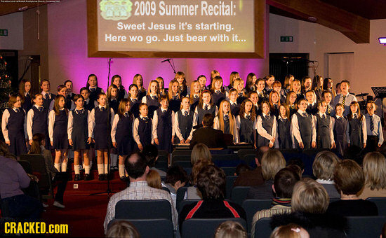 2009 Summer Recital: Sweet Jesus it's starting. Here WO go. Just bear with it... CRACKED.cOM