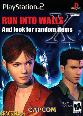 Play! Station.2 NTSC uC RUN INTO WALLS And look for random items MDE 1 RPD S.T.A.R M CAPCOM