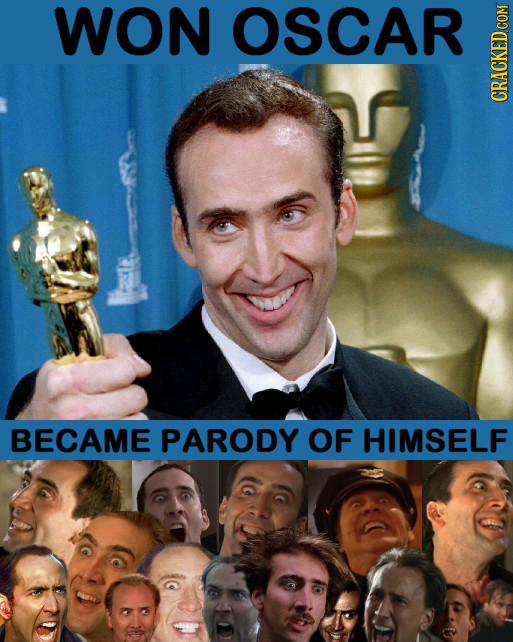 WON OSCAR CRAb BECAME PARODY OF HIMSELF