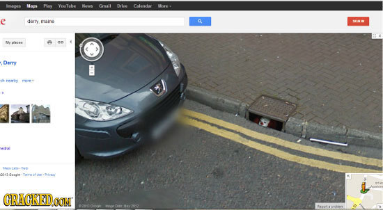 19 Famous Characters Captured on Google Street View