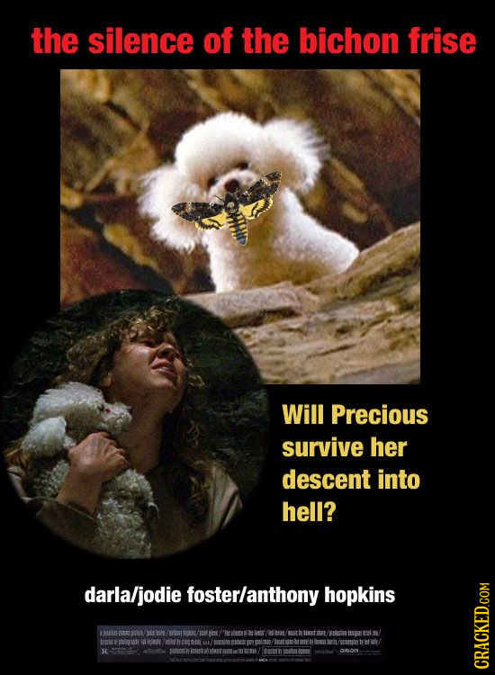 the silence of the bichon frise Will Precious survive her descent into hell? darla/jodie fosterlanthony hopkins RT Atr tasige R CRACKED.coM 