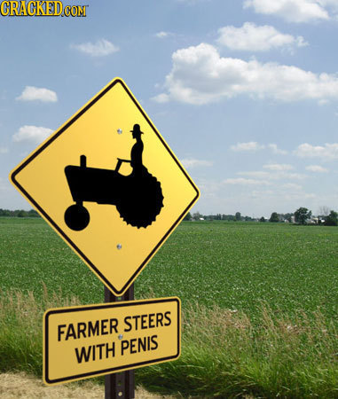 CRAGKED CONT STEERS FARMER WITH PENIS