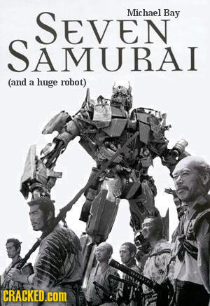 SEVEN Michael Bay SAMURAI (and a huge robot) CRACKED.COM