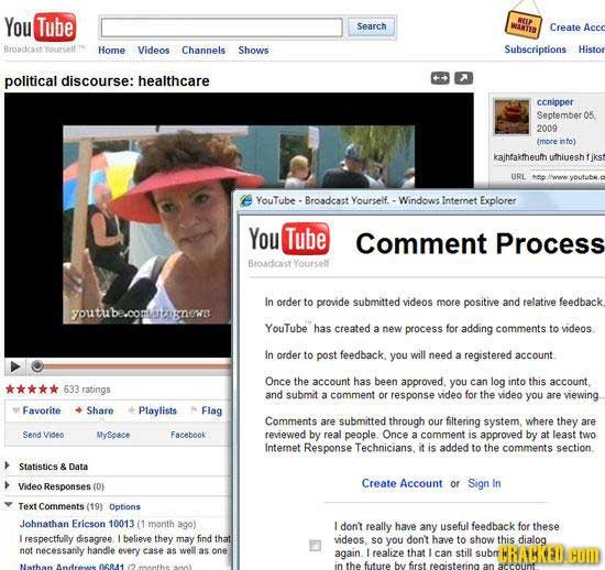 You Tube WEIP Search WARTED Create Acco Broadcast Yourself't Home Videos Channels Shows Subscriptions Histor political discourse: healthcare ccnipoer