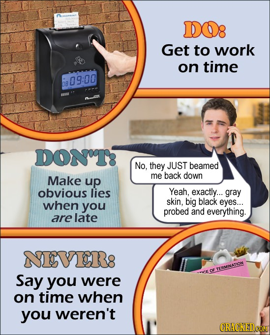 What To Do, What Not To Do, And What NEVER To Do At Work