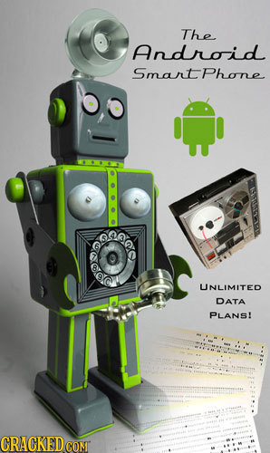 The Android Smartphone on UNLIMITED DATA PLANS!