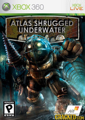 XBOX 360 XBOX LIVE ATLAS SHRUGGED UNDERWATER 00ACAOL P Arl GRACREDCOM