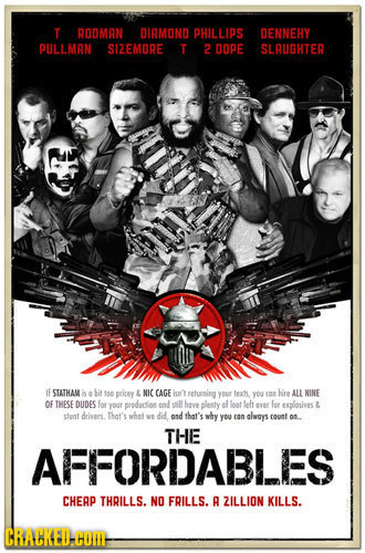 T RODMAN DIRMOND PHILLIPS DENNEHY PULLMAN SIZEMORE T 2 DOPE SLAUGHTER lE STATHAM I a bit sm pricey & NIC CAGE hn relurning yOT lexbs, yo InS hire ALL