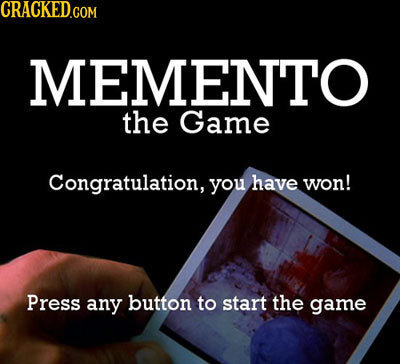EMENTO the Game Congratulation, you have won! Press any button to start the game