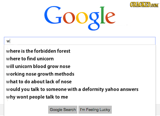 Google CRACKEDCON where is the forbidden forest where to find unicorn will unicorn blood grow nose working nose growth methods what to do about lack o