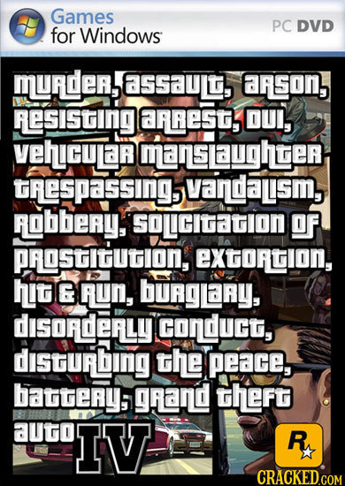 Games Windows PC DVD for MUrDER, a55aUL, arsON, FESISting areSt, OUI, VeUGUL marslaugler GReSpassing vand LSm, RObbEAY, SOLcIatlon of prostiton, EXGOR