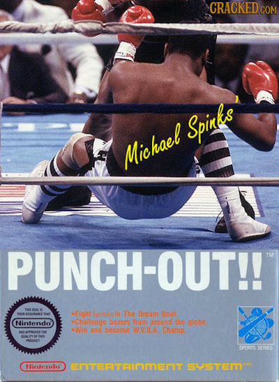 CRACKEDG COM Spinlkts Michael PUNCH-OUT!! TA ALSUANCETAY Fignt Sptis h The Drsam Bout Nintendo *Chellenge boxers fom around the giobe Win and become w