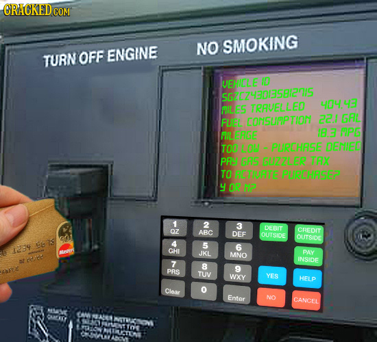 CRACKEDC COM NO SMOKING TURN OFF ENGINE VEHA 5G20743035812715 40443 NILE TRRUELLED FUE TORSURPTION 2215 MILERGE BBPG TOO LOU PURCHSE aho PAY GRS GUZZL