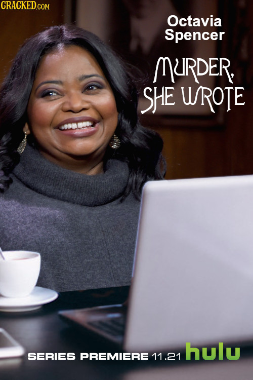 CRACKED.COM Octavia Spencer MRDER, SHE UROTE hulu SERIES PREMIERE 11.21