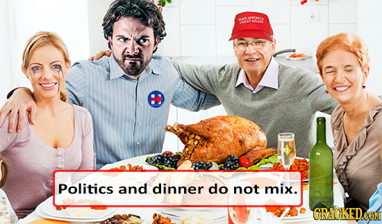 MOA KC Politics and dinner do not mix. GRAGKEDCON