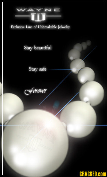 WAYNE Exclusive Line of Unbreakable Jelwelry Stay beautiful Stay safe forever N CRACKED COM