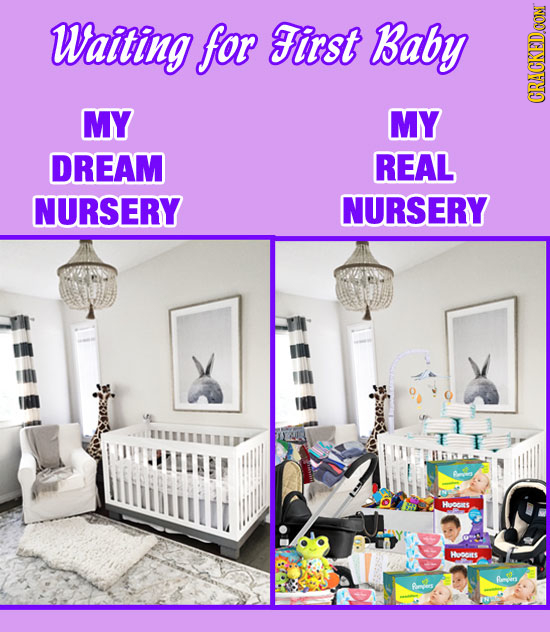 Waiting for FFirst Baby MY MY CRACKEDCON DREAM REAL NURSERY NURSERY Huors fampers 
