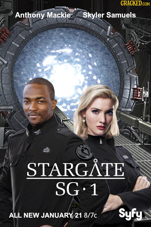 Anthony Mackie Skyler Samuels STARGITE SG. 1 Syfy ALL NEW JANUARY 21 8/7c