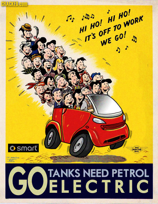 CRACKED.com as NON ul HO! HO! WORK HI TO OFF IT'S GO! S WE smart LIe MATAofs AATATID CACALE GOENLKENCEDRRTRO TANKS NEED PETROL ELECTRIC