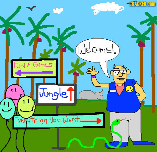 -CRACKED.C COmE!. FUN GAME5 ungle I1 Eveiything Yau Wast -b