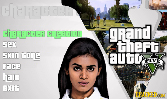 charagtem character grand CReATION SEX theft SKIn tore aUto FIVE Face halr ExIt CRACKEDCON
