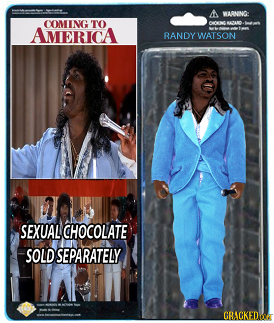 A WARNING: COMING TO OCNG 347A10 Snd 1w' AMERICA Ns ol A1 RANDY WATSON SEXUAL CHOCOLATE SOLD SEPARATELY CRACKED CON