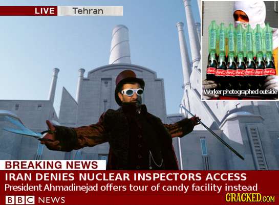 LIVE Tehran wenios Cios meni0 menios IDCOS e0s RC Ae Workerphotogaphedoutsidle BREAKING NEWS IRAN DENIES NUCLEAR INS PECTORS ACCESS President Ahmadine