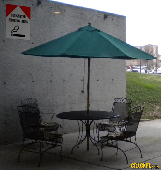 DESIGNATED SMOKING AREA CRACKED COM