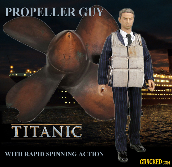 PROPELLER GUY TITANIC WITH RAPID SPINNING ACTION CRACKED.COM 