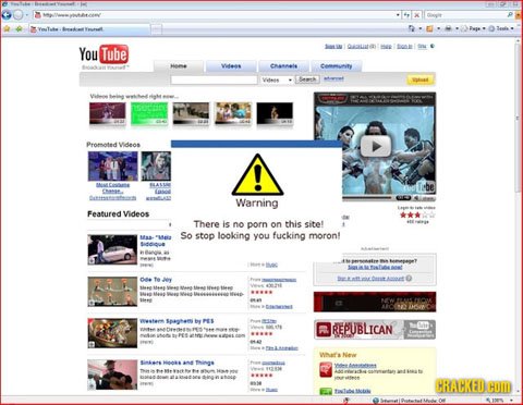 You Tube oLite E wtes Casnie Cemtunity Wts ek a WA beieg Promnoted Vdeos be CANE Warning Featured videos 4 There is no porn on this sitiel So stop loo