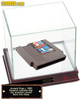 CRACKED.G COM Ancient Flute c 1980 Recearch indicates that our ancestors would blow into these.