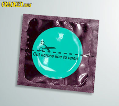 Cut across line to open