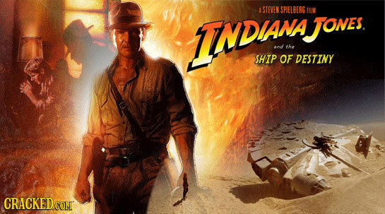 A STEVEN SPIELBERG FILN 1NDIAOE JOnes ad the SHIP OF DESTINY CRACKEDCONT
