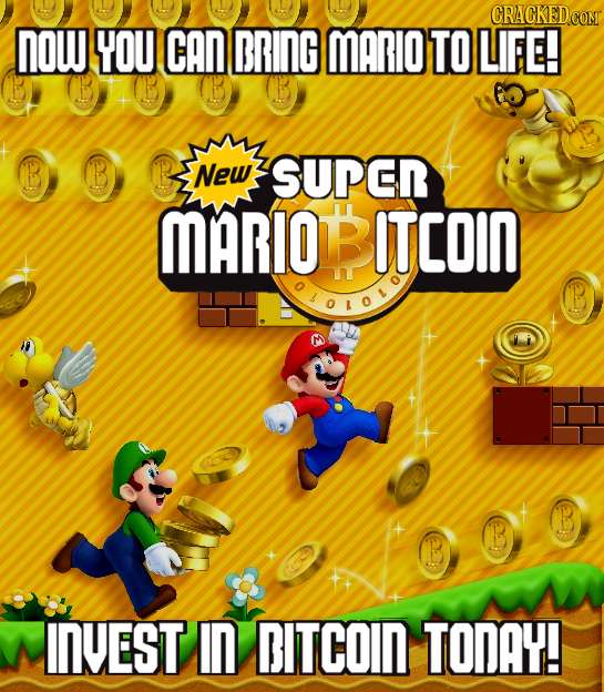 NOW YOU CAN DRING MARIO TO LIFE! B New SUPEN MARIO ITCoIN GLOLOT INVEST In DITCOIN TONAY! 