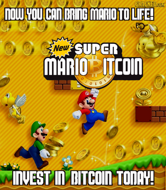 NOW YOU CAN DRING MARIO TO LIFE! B New SUPEN MARIO ITCoIN GLOLOT INVEST In DITCOIN TONAY!
