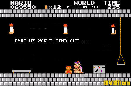 MARIO WORLD TIME 069550 12 M'S FUN PIT 235 BABE HE WON'T FIND OUT.p CRACKED.COM 