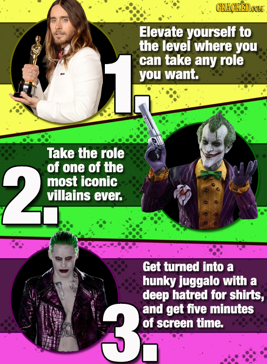 CRAGKEDCON Elevate yourself to the level where you can take any role you want. Take the role 2. of one of the most iconic villains ever, Get turned in